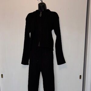 Black Women's Knit Jumpsuit